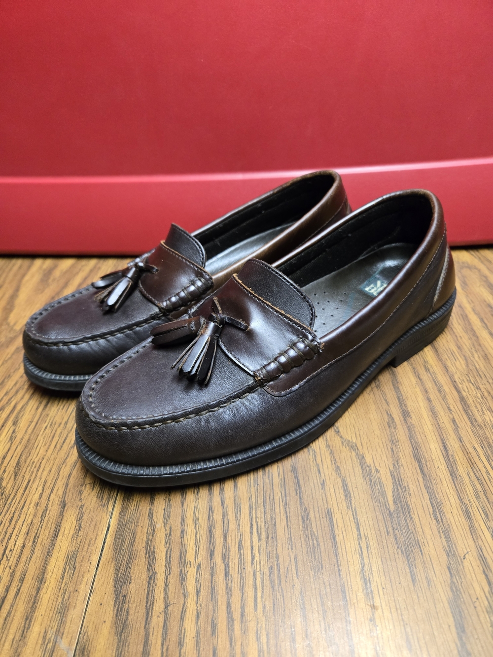 Nunn Bush Men's Dark Brown Leather Tassel Loafers